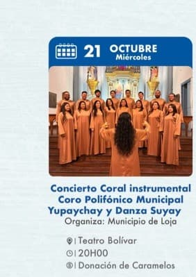 Afiche de Homenaje al artista lojano Bayardo Cuenca